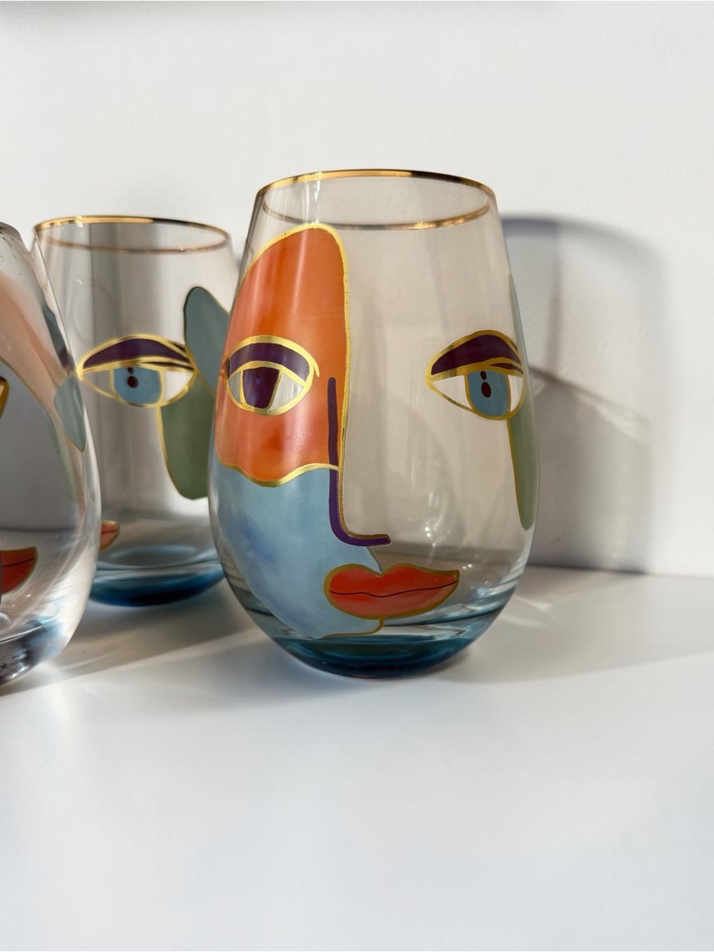 Cornet Barcelona Artistic Gaze Stemless Wine Glasses – Set of 4 - Picture 15 of 16